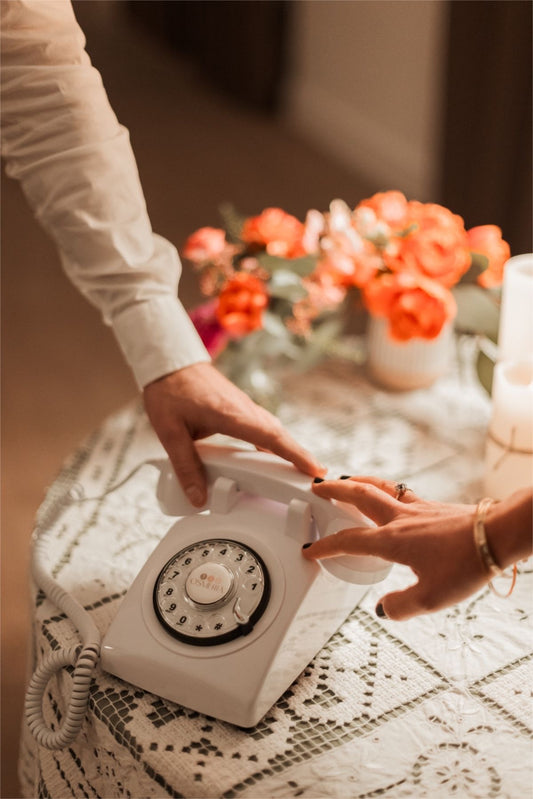 Téléphone Livre d’Or Audio Vintage – Messages Vocaux pour Mariage et Événement